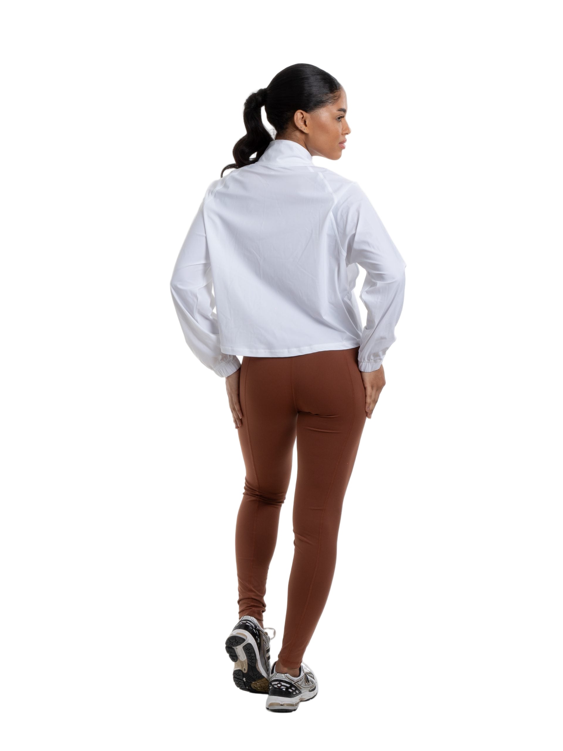 Swift Jacket - White — FRDM Wellness women’s yoga wear & athleisure